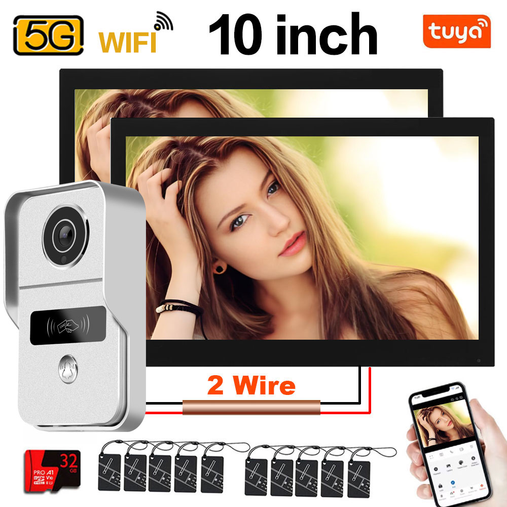 Smart Doorbell Wired - Tuya 1080P 5G Wifi 7/10 İnç