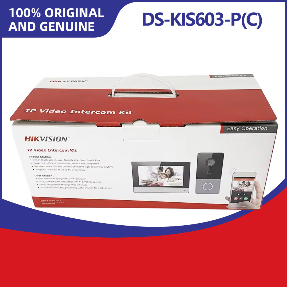 Smart Doorbell Wired - Hikvision DS-KIS603-P IP Görüntülü İnterkom Kiti,
