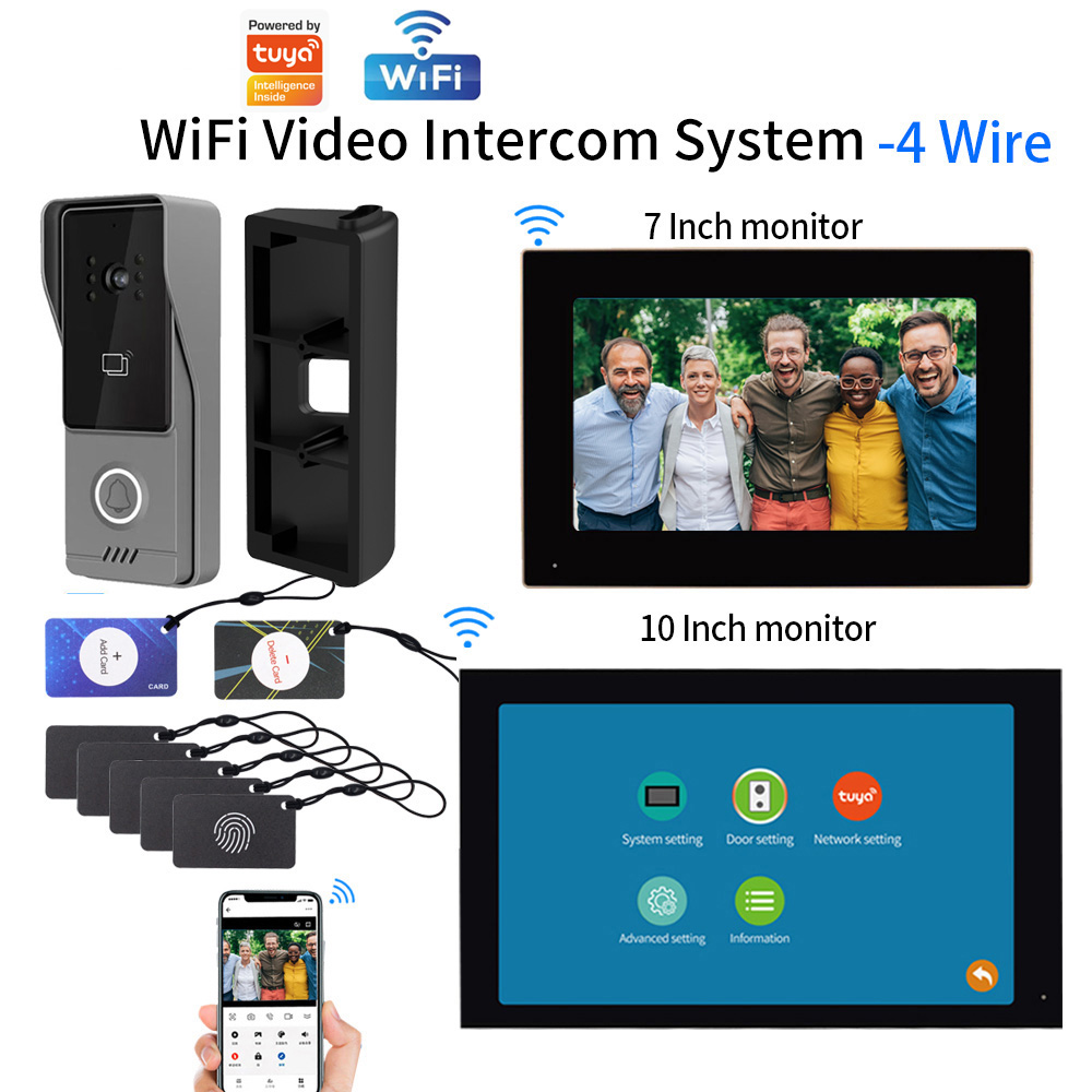 Smart Doorbell Wired - WiFi Dokunmatik Ekranlı Akıllı Görüntülü İnterkom
