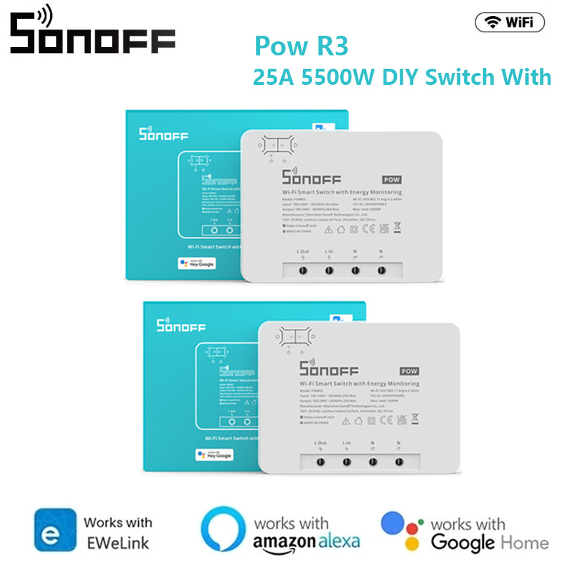 Sonoff Basic Switch - SONOFF POW POWR3/Powr316/POWR316D 16A Akıllı Güç