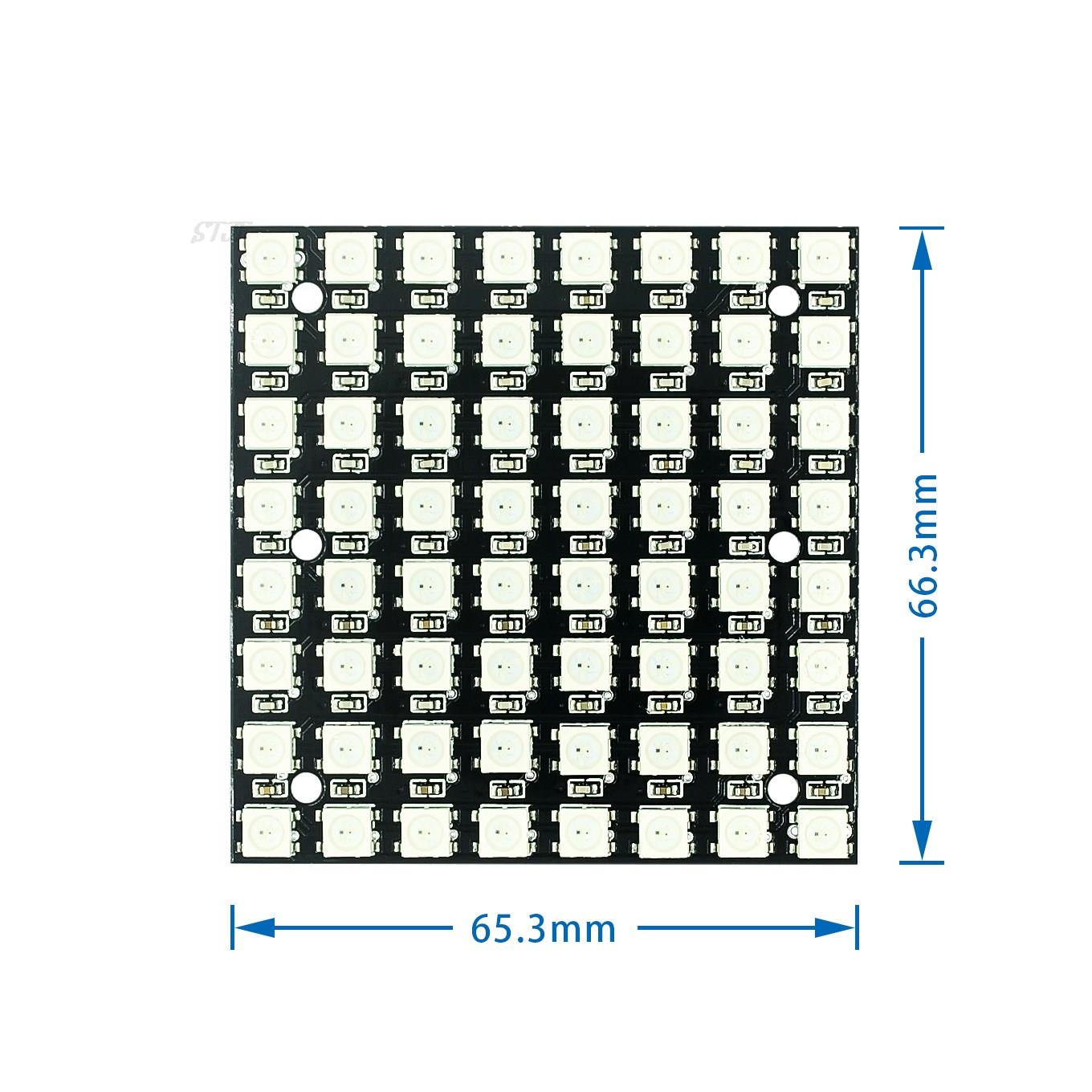 Arduino için WS2812 smd LED 50 - Rgb Led Matrix 8X8 incelemesi ve fiyatı
