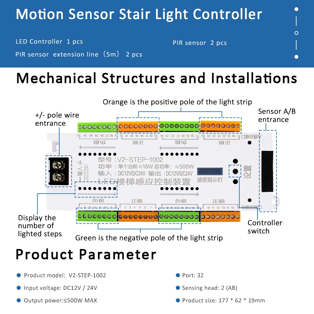 12V LED Merdiven PIR Hareket S - Motion Sensor Pir Wired incelemesi ve fiyatı