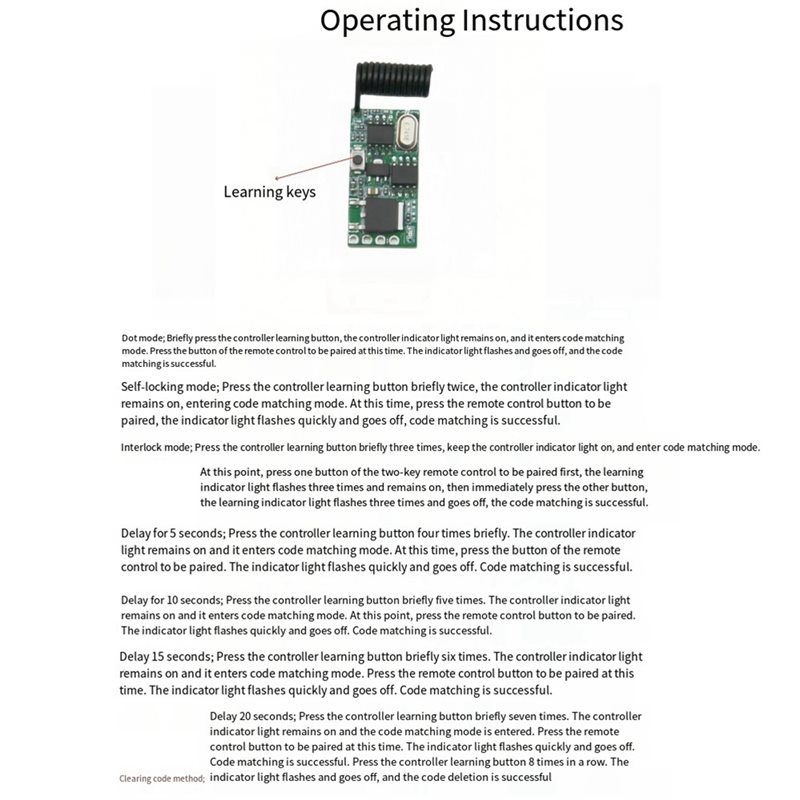 B04B-RF Anahtar Kontrol Cihazı - 433Mhz Receiver Module incelemesi ve fiyatı
