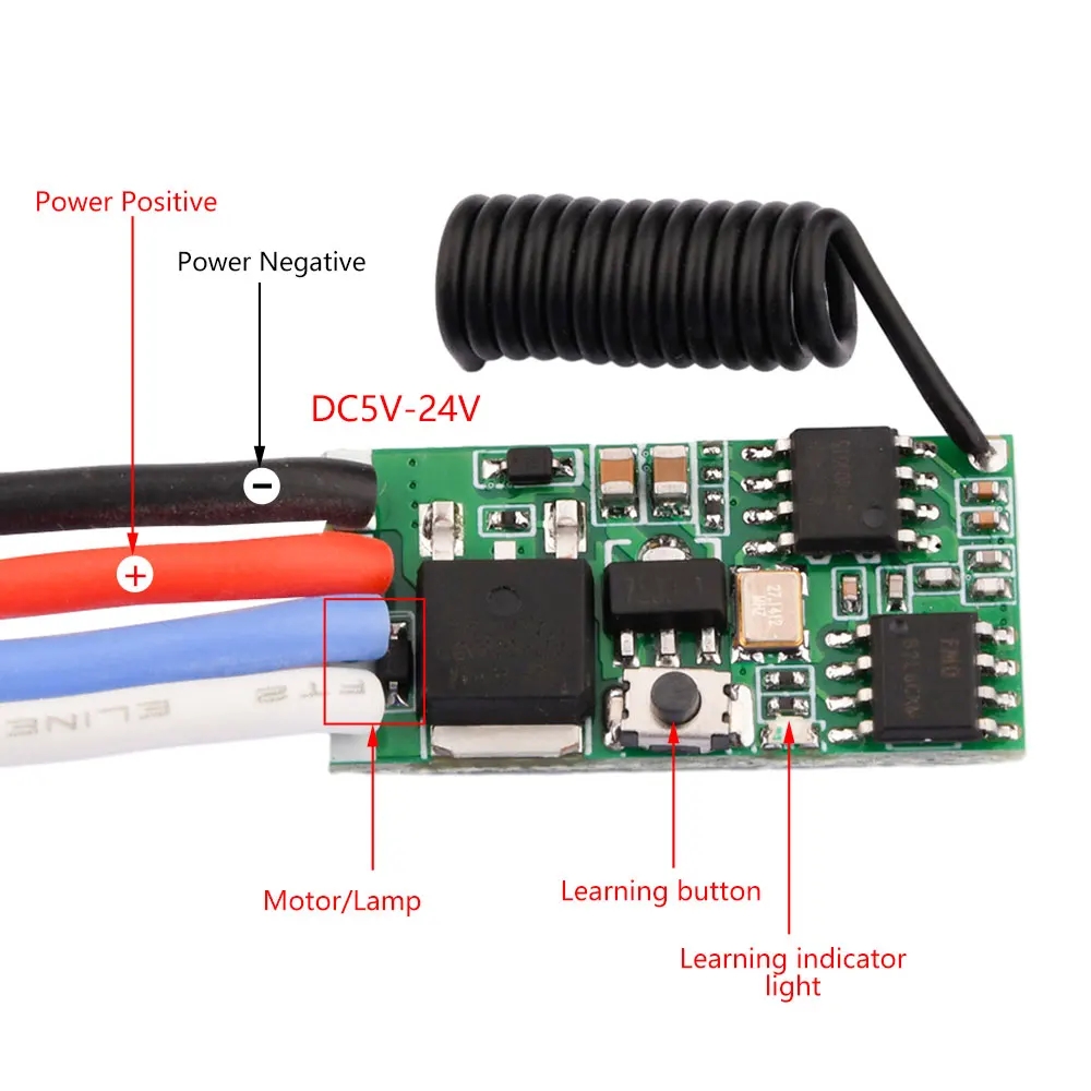 DC 3.7V-24V 433MHz Mini Kablos - 433Mhz Receiver Module incelemesi ve fiyatı