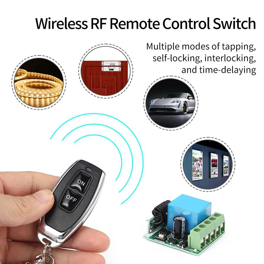 DC 12V 433Mhz RF Uzaktan Kuman - 433Mhz Receiver Module incelemesi ve fiyatı