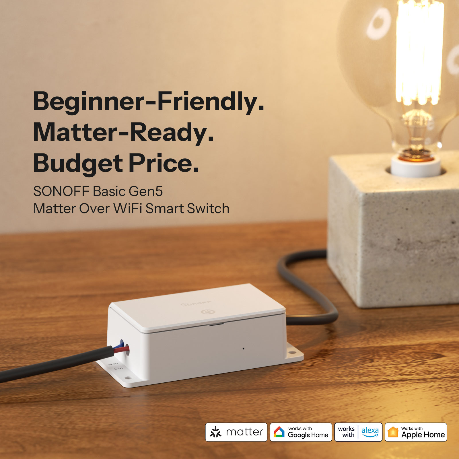 SONOFF BASIC-1GS Gen5 Matter W - Sonoff Basic Switch incelemesi ve fiyatı