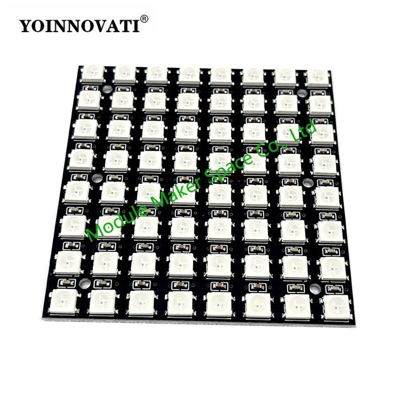 WS2812 LED 5050 RGB 8x8 LED Ma - Rgb Led Matrix 8X8 incelemesi ve fiyatı