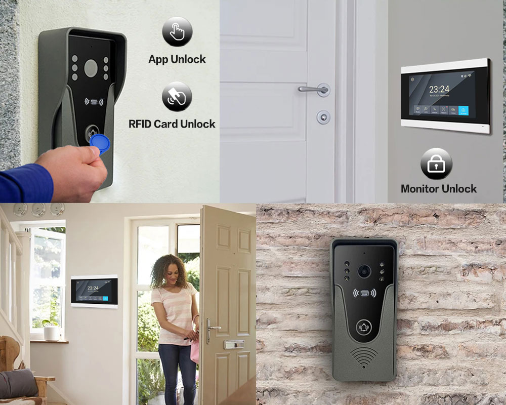 Tuya 1080 P 7 Inç Renkli Dokun - Smart Doorbell Wired incelemesi ve fiyatı