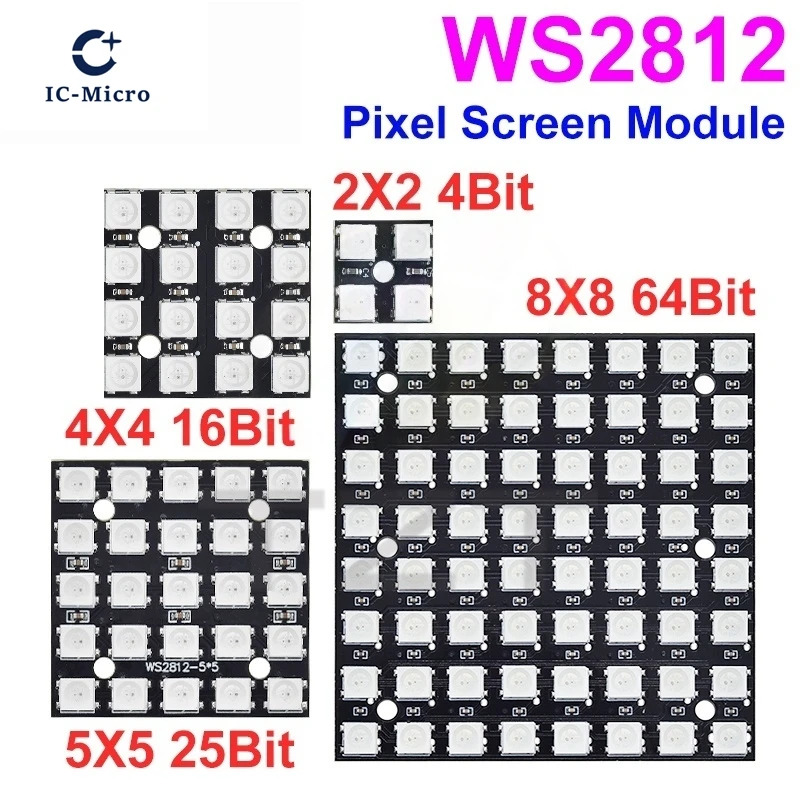 YENİ WS2812 LED 5050 RGB 8x8 L - Rgb Led Matrix 8X8 incelemesi ve fiyatı
