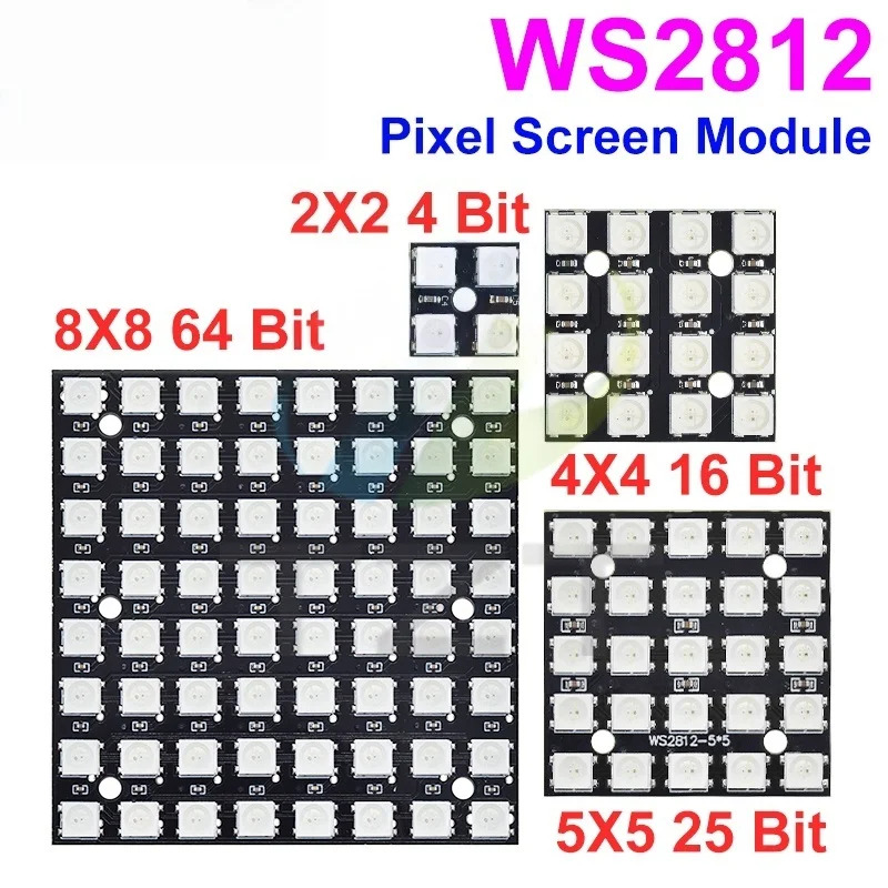 YENİ WS2812 LED 5050 RGB 8x8 L - Rgb Led Matrix 8X8 incelemesi ve fiyatı